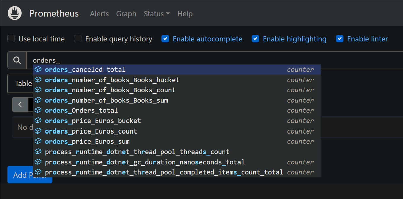 otel-metrics-prometheus-metrics-explorer