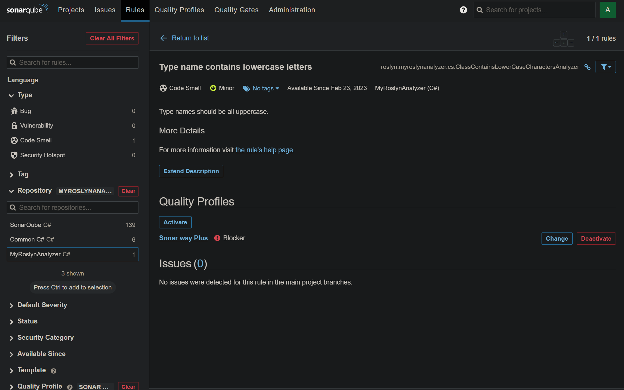 sonarqube-enable-roslyn-rule-on-quality-gate